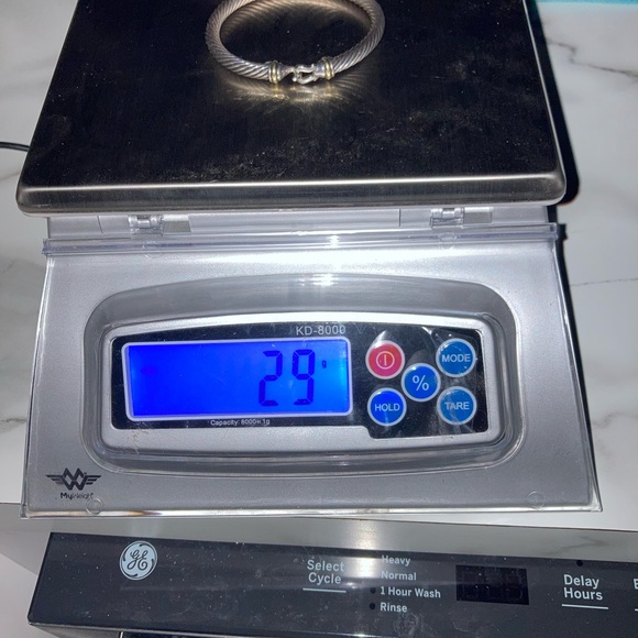 David Yurman Cable Classic Buckle Bracelet-Sterling Silver & 18K Yellow Gold. - Picture 6 of 7